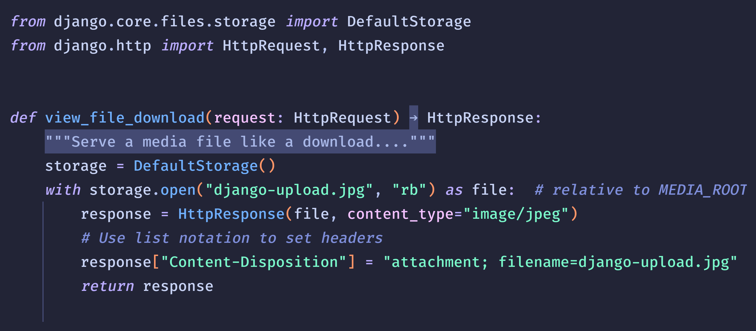 Fichier à télécharger via Django