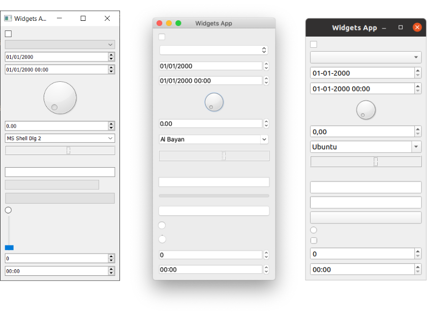 PySide sous Windows, Linux, Mac OS